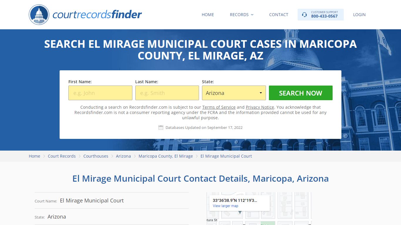 El Mirage Municipal Court Case Search - RecordsFinder